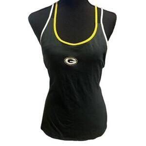 Sexy Green Bay Packers Spaghetti Strap Razorback Stretch Tank Top